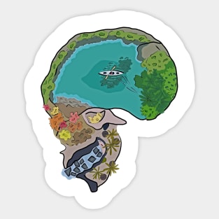 Skull Lake Sticker